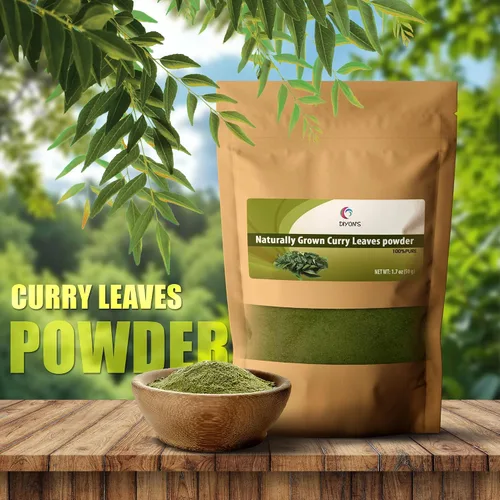 Miniatura 2 de Hojas de curry cultivadas naturalmente en polvo 1.7 oz (50 g)