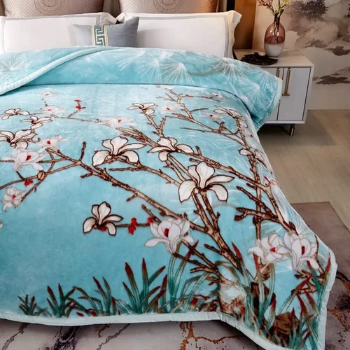 Miniatura 2 de LGYKUMEG Manta de forro polar, coreana de doble capa gruesa, ultra suave, tamaño Queen, 9 libras, 2 capas reversible, felpa suave y sedosa, cálida X