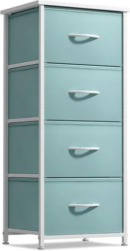 Miniatura 18 de Sorbus Cómoda de tela para dormitorio de niños, cómoda de 5 cajones, torre de almacenamiento alta, organizador de ropa, para armario, sala