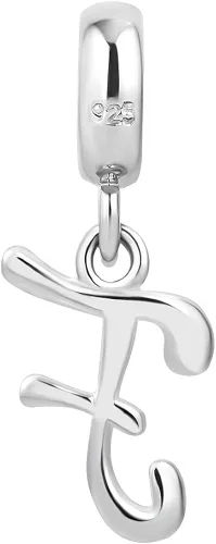 Miniatura 2 de LovelyCharms - Abalorio de plata de ley 925, diseño de letra del alfabeto