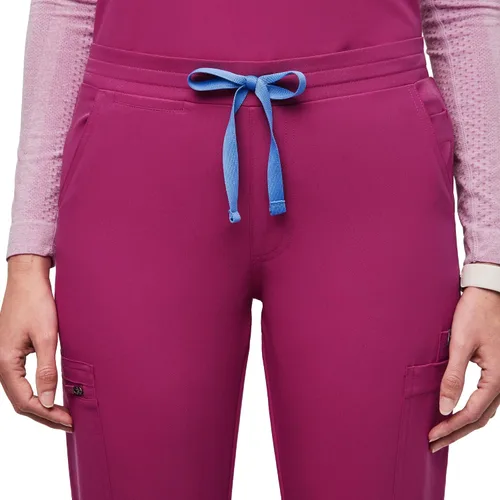 Miniatura 8 de FIGS YOLA - Pantalones médicos ajustados para mujer, ajuste delgado, pierna recta, 11 bolsillos, elásticos en 4 direcciones, pantalones quirúrgicos