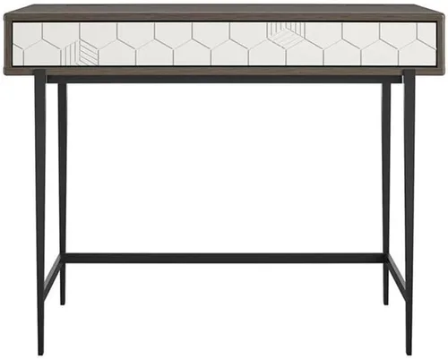 Miniatura 5 de CosmoLiving by Cosmopolitan Olivia - Escritorio para computadora, color gris (grano de madera)