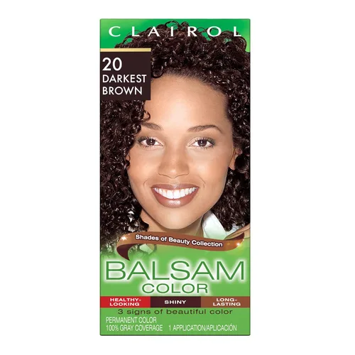 Miniatura 35 de Clairol Balsam - Tinte permanente para el cabello, color negro 618, paquete de 1 unidad 618 negro