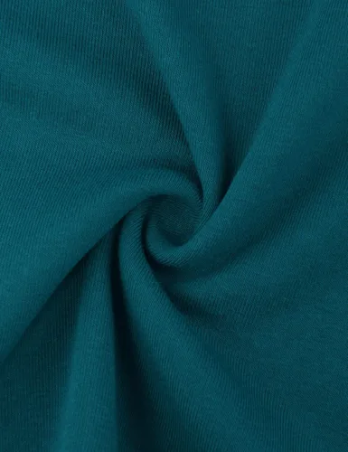 Miniatura 5 de Timeson - Sudadera tipo túnica de manga larga con solapa y botones para mujer