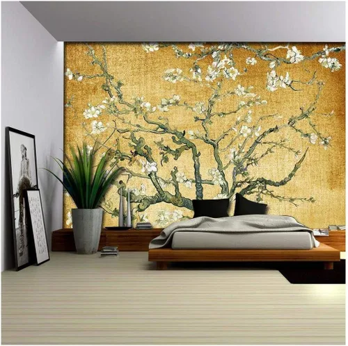Miniatura 20 de Wall26 - Papel tapiz en color cobre con estampado de "Almendro en flor" de Vincent Van Gogh