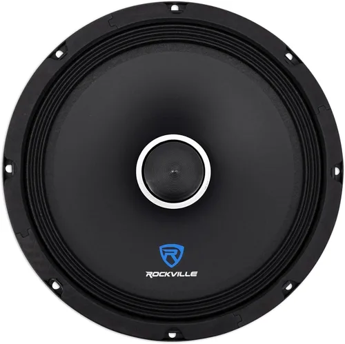 Miniatura 10 de Rockville RXM104 10" 600 vatios 4 ohmios SPL altavoz de bajo medio de rango medio para automóvil con bala