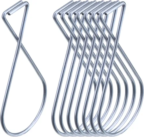 Miniatura 11 de Outus Paquete de 50 clips de gancho para azulejos de techo, barra en T, clips de techo para oficina, aula, decoración del hogar y boda, letrero
