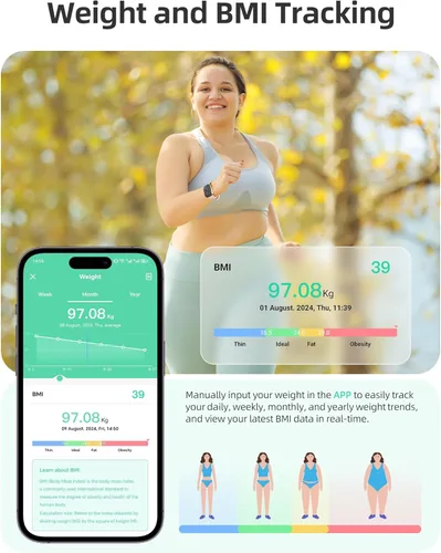 Miniatura 8 de Parsonver Reloj inteligente para teléfonos iOS y Android (respuesta/hacer llamadas), relojes de pantalla HD para mujeres, reloj de seguimiento