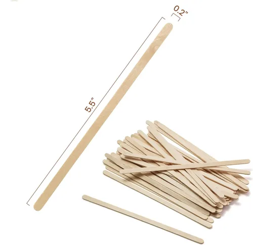 Miniatura 3 de Agitadores de café de madera Perfectware. 5.5 pulgadas de largo. Paquete de 100