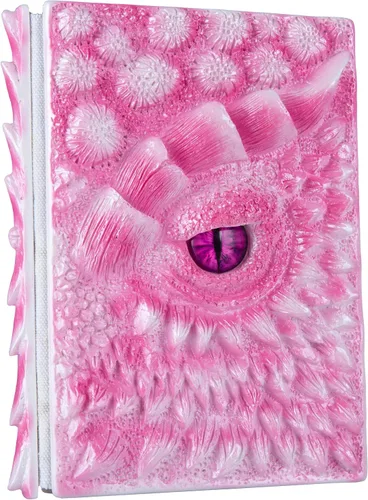 Miniatura 8 de Diario 3D en relieve de ojo de dragón en relieve, cuaderno grabado de resina, cuaderno Dnd para los amantes de los dragones, papel en blanco, bloc
