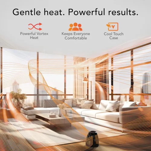 Miniatura 2 de Vornado MVH (2025) Calentador de espacio, 3 ajustes de calor, termostato ajustable, protección contra vuelco, sistema de apagado automático