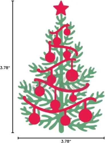 Miniatura 8 de Troqueles de metal para árbol de Navidad, troqueles de corte ligero para árbol de Navidad, plantillas de corte para álbumes de recortes, fotos