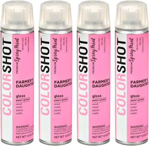 Miniatura 21 de COLORSHOT Pintura en aerosol brillante, aromaterapia (lavanda) 10 onzas, paquete de 4, pintura acrílica de secado rápido, uso en interiores