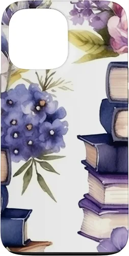 Miniatura 24 de Funda para iPhone 12 Pro Max Book Lover Purple Flower