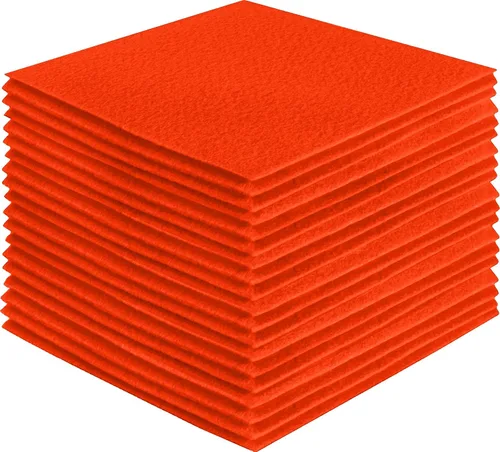 Miniatura 173 de FabricLA Hojas de fieltro acrílico para manualidades, cuadrados de fieltro precortados suaves de 4 x 4 pulgadas (3.9 in x 3.9 in), utiliza hojas