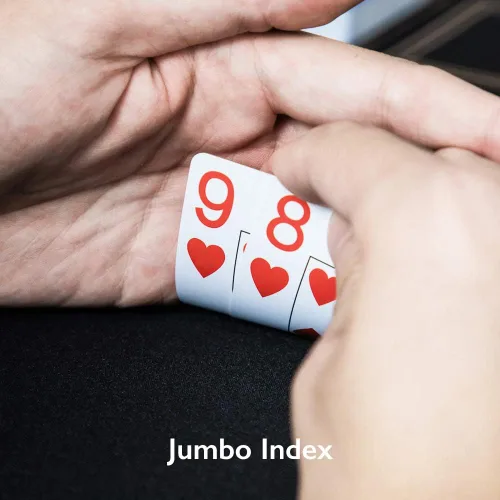 Miniatura 4 de SLOWPLAY 100% plástico naipes, juego de cartas de póquer de 2 cubiertas, índice jumbo, tamaño de póquer, flexibilidad y durabilidad superiores