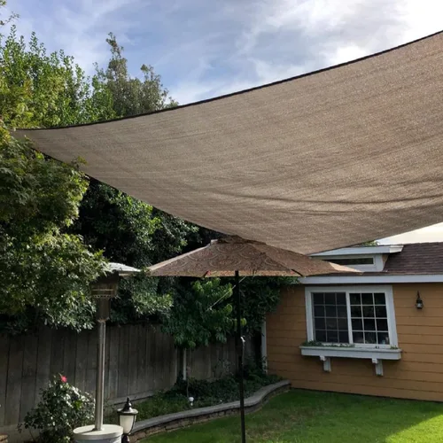 Miniatura 7 de Tela para Sombra de Balcón, 6'6"x9'9", 80% de Sombra, Tela para Patio al Aire Libre, Pantallas para Apartamentos, Cubierta para Barandillas, Café