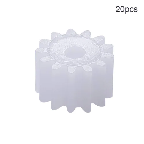 Miniatura 2 de Othmro 20 piezas de engranajes de plástico 13 dientes modelo 132A engranaje de reducción engranajes de gusano de plástico para RC coche robot motor