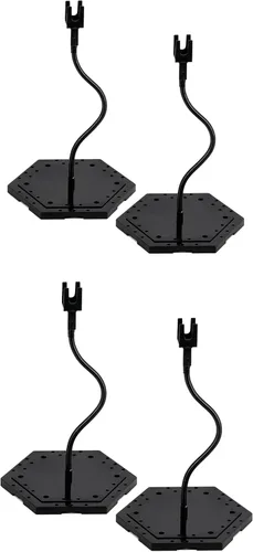 Miniatura 10 de Base de acción Hobby, soporte de exhibición de pasatiempos, compatible con Gundam HG RG 1/144 escala figura modelo kit 2 Negro Small