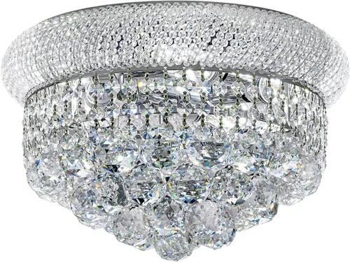 Miniatura 18 de Lámpara de Araña de Cristal de 3 Luces Empotrada en el Techo para Sala de Estar, Comedor, Dormitorio, Vestíbulo, Entrada, Pasillo, Armario, Baño