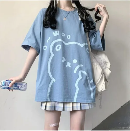Miniatura 6 de Fairycore - Camisetas gráficas para adolescentes y mujeres, sudaderas preppy grunge, camisetas de gran tamaño, camisetas Kawaii holgadas, tops