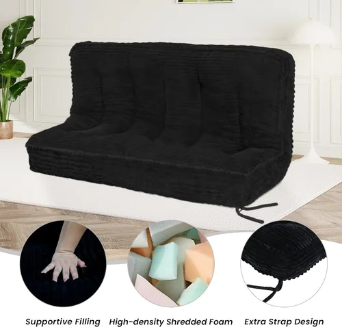 Miniatura 4 de Colchón futón de 8 pulgadas, tamaño matrimonial, futones extragruesos, sofá cama, colchón plegable japonés para adultos, colchones plegables