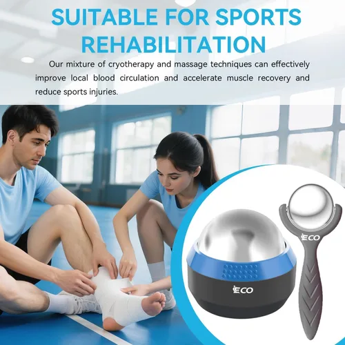 Miniatura 5 de iECO Cryosphere Cold Massage Roller Ball – Frío y caliente para tejido profundo y alivio del dolor muscular, rigidez y estrés, cuerpo, cuello
