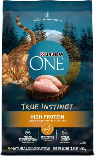 Miniatura 14 de Purina ONE Alimento seco natural para perros con alto contenido de proteínas, True Instinct con carne de res real y salmón con caldo de huesos