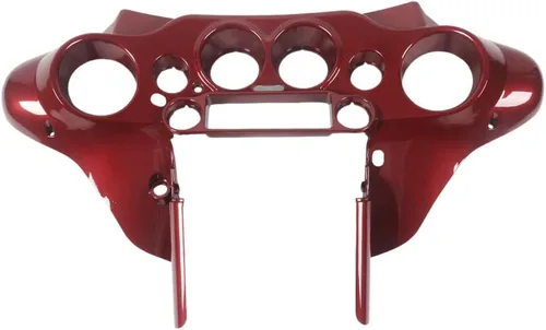 Miniatura 9 de Carenado Interior Delantero Batwing Negro Brillante Compatible con Harley Touring Street Glide Electra Glide FLHT FLHTC 1996-2013