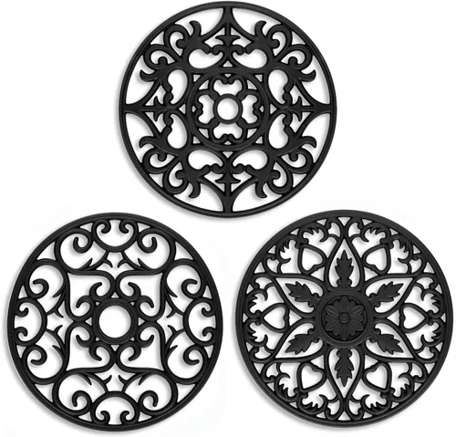 Miniatura 11 de ME.FAN - Salvamanteles de silicona multiusos para tallar – Juego de 3 alfombrillas resistentes al calor – Premium aislado flexible y duradero 3