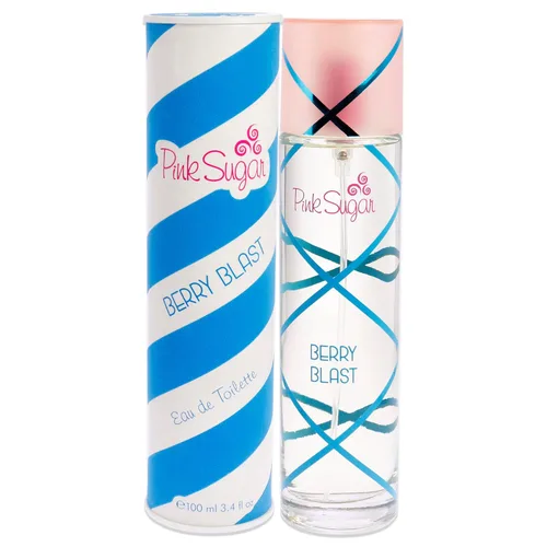Pink Sugar Berry Blast Eau de Toilette Perfume for Women, Body Mist, Hair Fragrance, Sweet + Fruity Scent, Notes of Blueberries, Blackberries,
