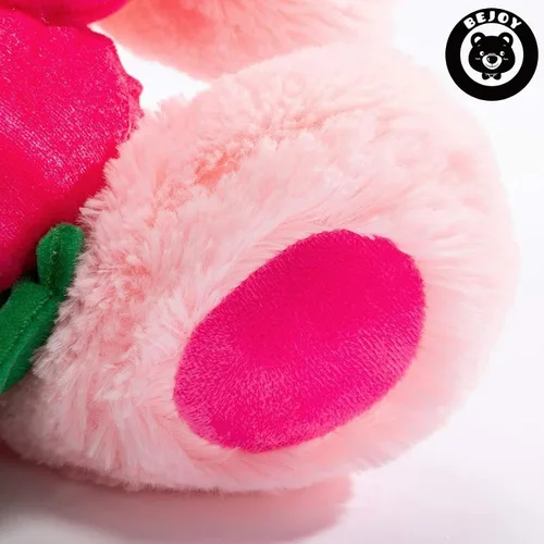 Miniatura 9 de BEJOY Oso de peluche animales de peluche oso de peluche sosteniendo rosa suave peluche regalo 16 pulgadas rosa