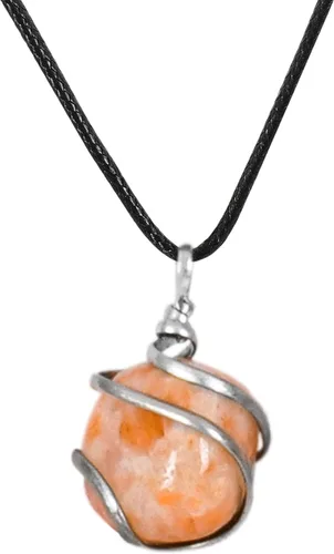 Miniatura 102 de PYOR Collar con colgante curativo de Reiki de cristal, gemas de buena suerte, prosperidad, riqueza, piedras preciosas naturales, collares de buena