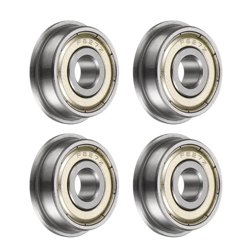 Miniatura 17 de uxcell Rodamiento de bolitas con bridas F683ZZ, 20pcs 0.118x0.276x0.118 in Acero cromado doble blindado ABEC1 cojinetes de brida