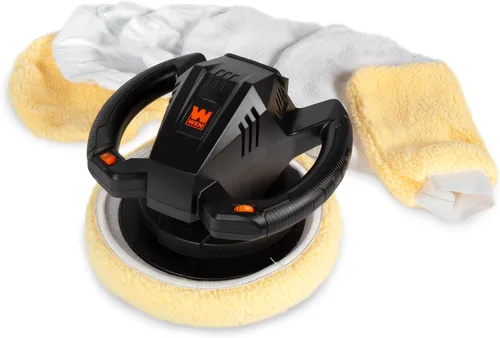 Miniatura 2 de WEN Kit de Pulidora y Encerradora Orbital Aleatoria Inalámbrica de 20V Máx de 10 Pulgadas con Batería de 2Ah, Cargador y Almohadillas (20870)