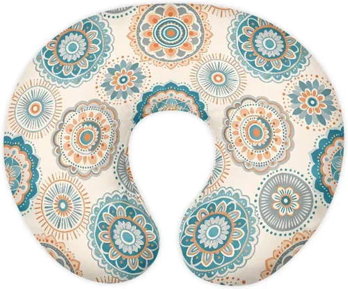 Miniatura 22 de American Flag Floral Nursing Pillow for Breastfeeding, Soft and Supportive Breastfeeding Pillow for Mom and Baby, Feeding Pillow with Removable