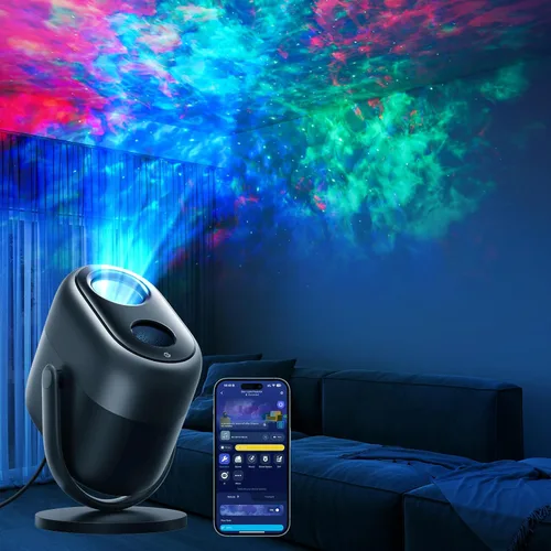 Govee Luces de proyector de estrellas, efecto nebulosa colorida de 7 zonas, compatible con Matter, cobertura de 540 pies², luces de techo LED para