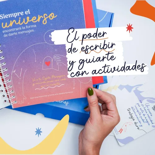 Miniatura 4 de Explorando el viaje interior con El diario del empoderamiento personal incluye mapa de sueños, hoja con stickers, y 23 tarjetas con frases