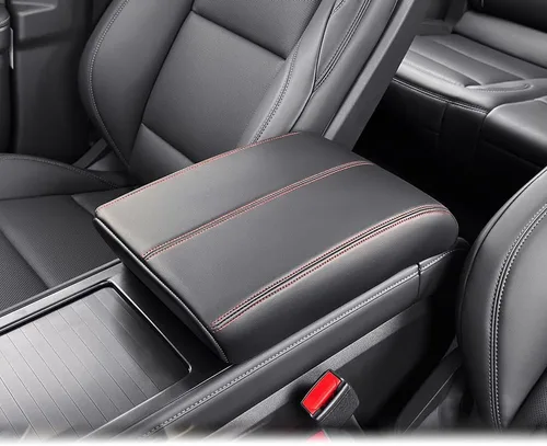Miniatura 8 de Accesorios interiores personalizados para E-PACE EPACE 2018 2019 2020 2021 2022 2023 piel sintética para consola central reposabrazos cubierta