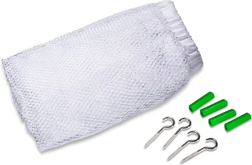 Miniatura 4 de Handy Laundry Hamaca de Juguete Jumbo, Blanca, Organiza Animales de Peluche y Juguetes para Niños con esta Hamaca de Malla, Gran Decoración, Blanco