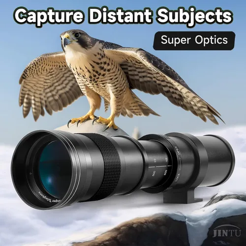 Miniatura 3 de JINTU Lente Zoom Telefoto 420-1600mm Enfoque Manual para Canon T7i T6 T6i T6s T7 T8i T3i, T4i, T5, T5i, SL2, SL1 4000D 2000D 80D 90D 5D 6D 7D II 60D