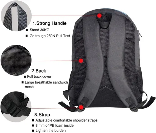 Miniatura 2 de hugsidea Cool 3d animales niños escuela libro bolsa Kids Mochilas de impresión