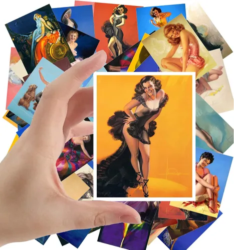 Miniatura 3 de Pegatinas grandes (24 piezas 2.5"x3.5") Vampirella Vintage Fantasy Pinup Comic obras de arte Trece