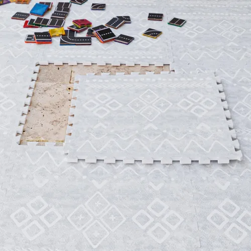 Miniatura 14 de Lillefolk Tapete de juego para bebé para el suelo, 6 x 8 pies, para anochecer, suave, no tóxico, azulejos de espuma EVA de alta calidad
