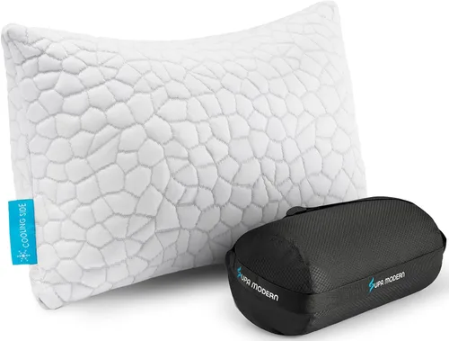 Miniatura 10 de SUPA MODERN Almohada refrescante de tamaño estándar, 1 paquete, almohadas de espuma viscoelástica trituradas CertiPUR-US, almohadas de cama frescas