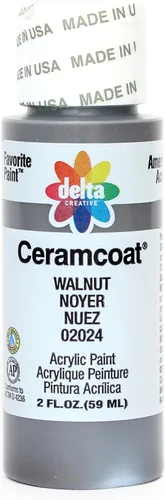 Miniatura 110 de Delta Creative Ceramcoat - Pintura acrílica en varios colores (2 onzas), 2436, carbón