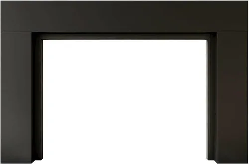 Miniatura 7 de Modern Ember Sabine Kit de Marco Envolvente de Repisa de Chimenea de Madera, Negro Apertura de 48" x 42" 72" x 54" Total Estética Moderna