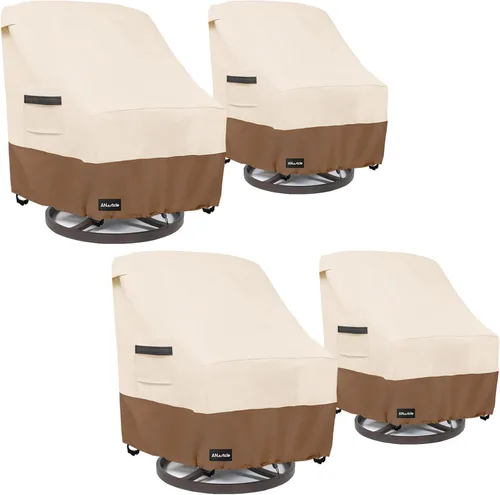 Miniatura 14 de ANartcle Fundas para Sillas de Patio, 600D Impermeables de Servicio Pesado para Muebles de Jardín y Patio al Aire Libre, Fundas para Sillas