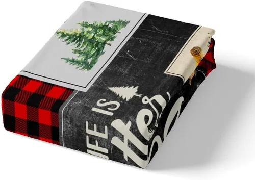 Miniatura 5 de Manfei Juego de funda de edredón de cabaña rústica para niños, tamaño individual, juego de ropa de cama de plumas de oso silvestre y flecha, 2