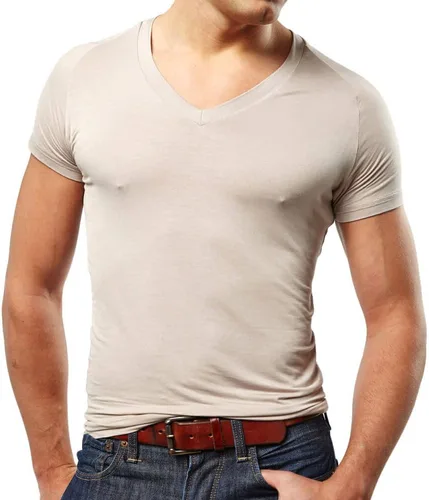 Miniatura 2 de Mr. Davis - Camiseta interior de bambú con cuello en V para hombre, 4
